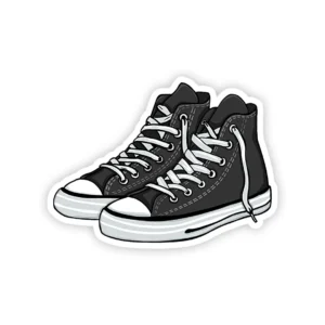 Black Sneaker Sticker