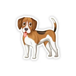 Dog With Tongue Sticker