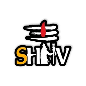 Shiv + Shiva Tilak Sticker