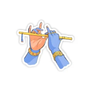 Krishn Flute Sticker