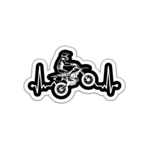 Dirt Bike Rider Sticker