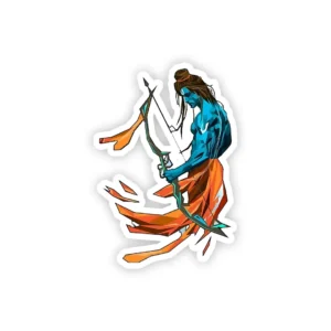 Shree Ram With His Bow Sticker