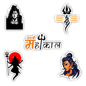 Mahadev Sticker For Devotion ( Pack Of 5 )