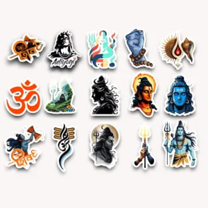 Mahadev Stickers - Pack of 15