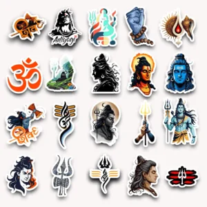 Mahadev Stickers - Pack of 20