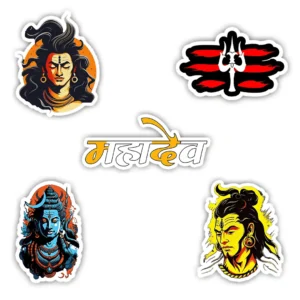 Mahadev Stickers - Pack of 5